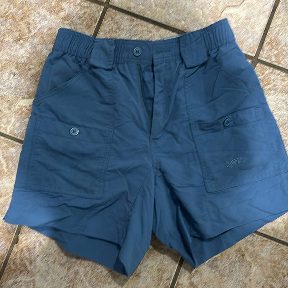 Aftco Blue Cargo Shorts